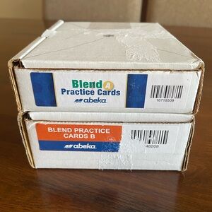 Abeka Blend Practice Cards Set - A & B